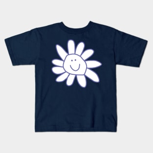 Very Peri Periwinkle Daisy Doodle Flower Kids T-Shirt